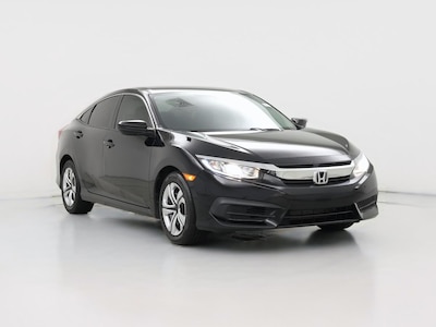 Black 2016 Honda Civic LX