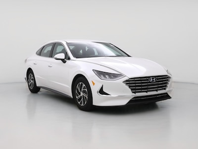 White 2022 Hyundai Sonata Hybrid Blue