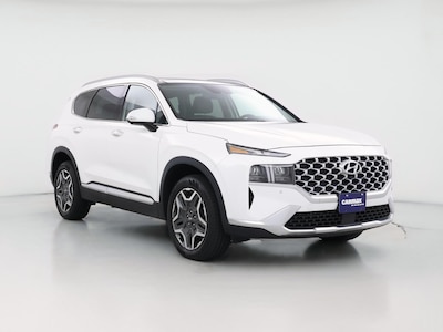 White 2021 Hyundai Santa Fe Hybrid Limited