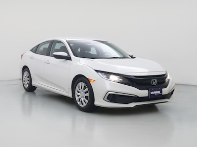 White 2020 Honda Civic LX