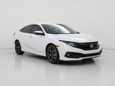 White 2019 Honda Civic Sport