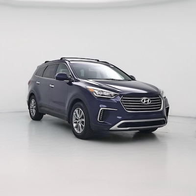 Blue 2017 Hyundai Santa Fe SE