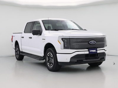 White 2022 Ford F150 Lightning XLT