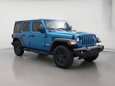 Blue 2020 Jeep Wrangler Unlimited Sport S