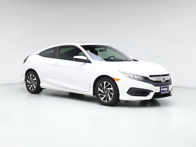White 2017 Honda Civic LX-P