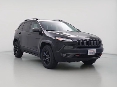 Black 2015 Jeep Cherokee Trailhawk