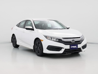 White 2018 Honda Civic LX