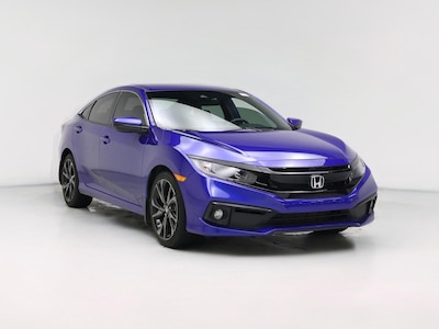 Blue 2019 Honda Civic Sport