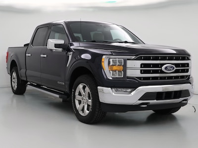 Blue 2021 Ford F150 Lariat