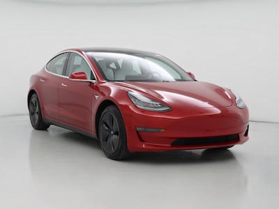 Red 2020 Tesla Model 3 Long Range