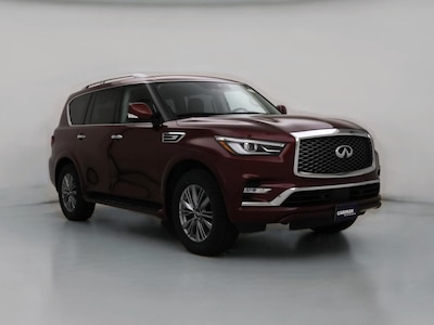 Red 2021 Infiniti QX80 Luxe