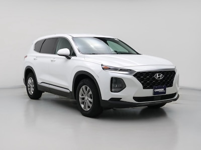 White 2019 Hyundai Santa Fe SE