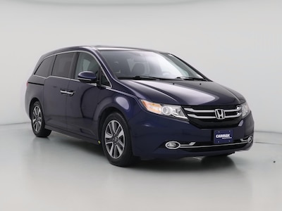 Blue 2015 Honda Odyssey Touring Elite