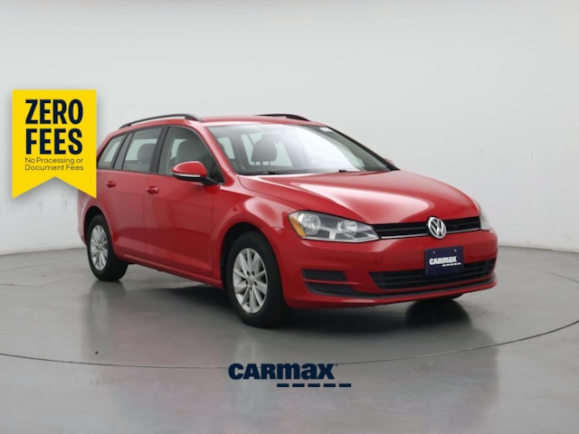 Red 2016 Volkswagen Golf SportWagen S Wagon Front-Wheel Drive Automatic