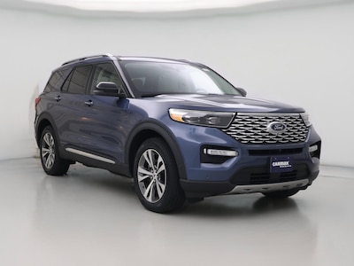 Blue 2020 Ford Explorer Platinum