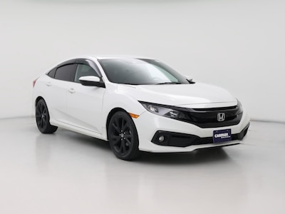 White 2019 Honda Civic Sport