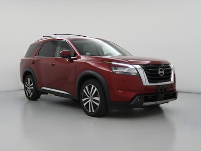 Red 2023 Nissan Pathfinder Platinum
