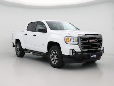 White 2022 GMC Canyon AT4 with Leather