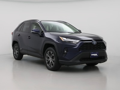 Blue 2022 Toyota RAV4 Hybrid XLE Premium