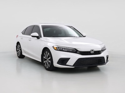 White 2022 Honda Civic EX