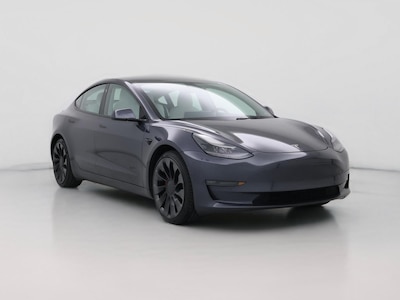 Gray 2022 Tesla Model 3 Performance