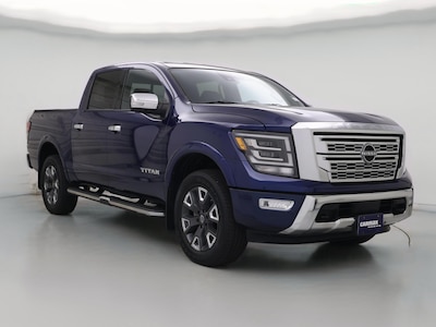 Blue 2023 Nissan Titan Platinum Reserve