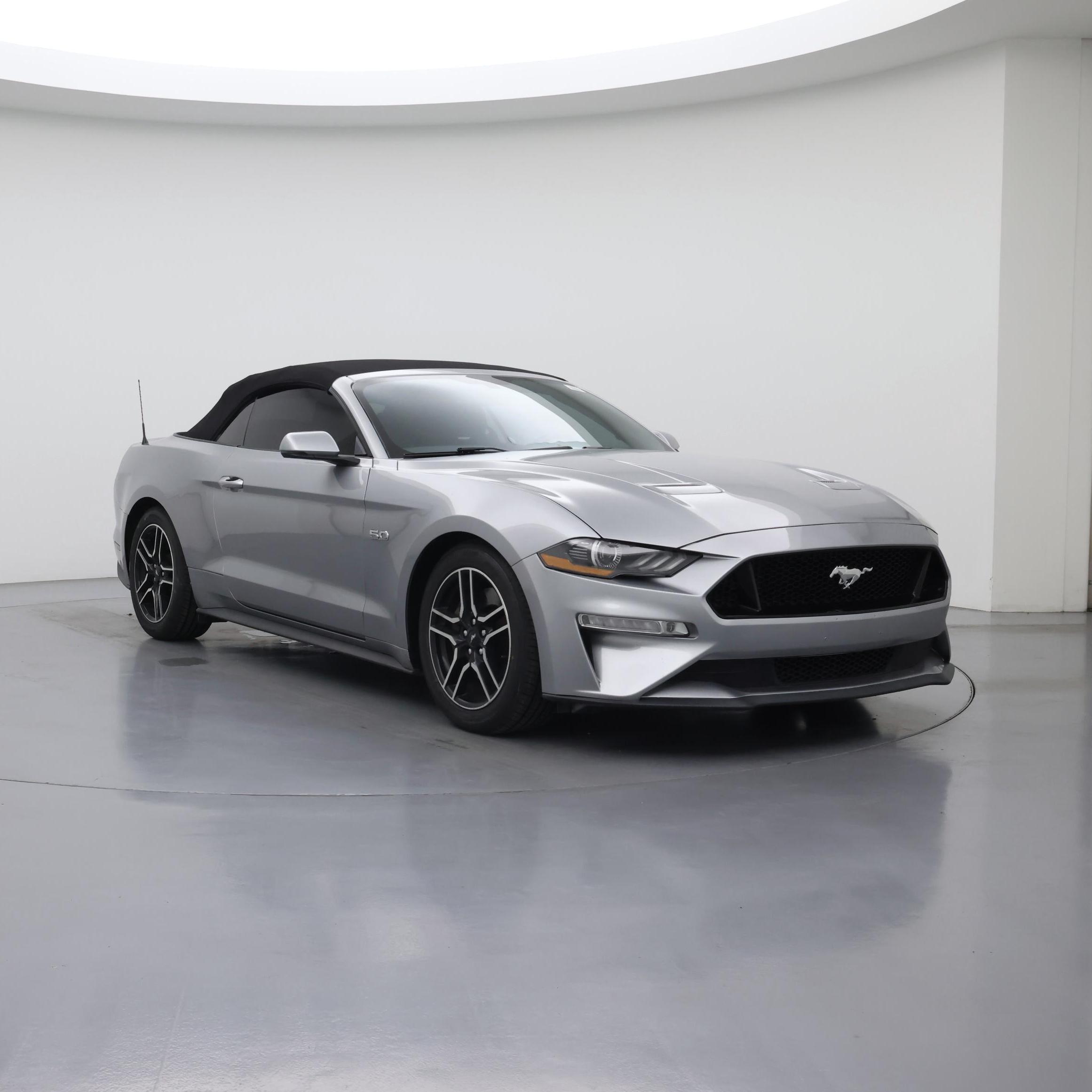 Silver 2020 Ford Mustang Convertible Rear-Wheel Drive Automatic