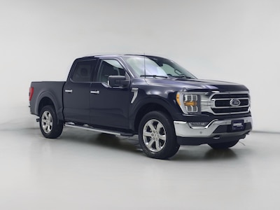 Blue 2021 Ford F150 XLT