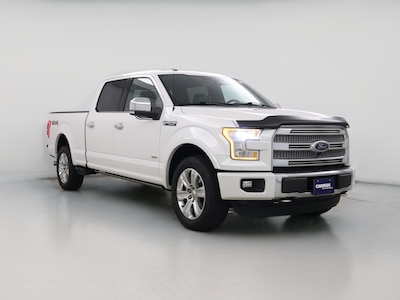 White 2015 Ford F150 Platinum
