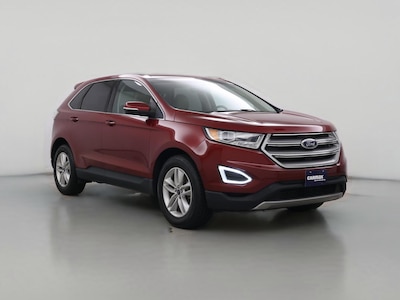 Red 2017 Ford Edge SEL