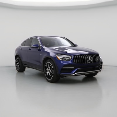 Blue 2021 Mercedes-Benz GLC43 AMG Coupe