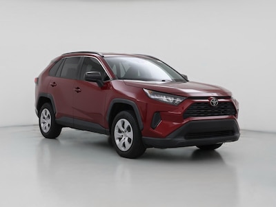 Red 2021 Toyota RAV4 LE