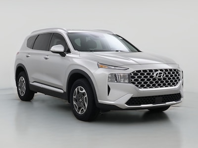 Silver 2022 Hyundai Santa Fe Hybrid Blue