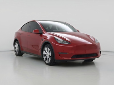 Red 2023 Tesla Model Y Long Range