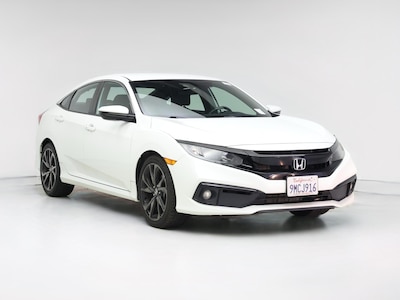 White 2019 Honda Civic Sport