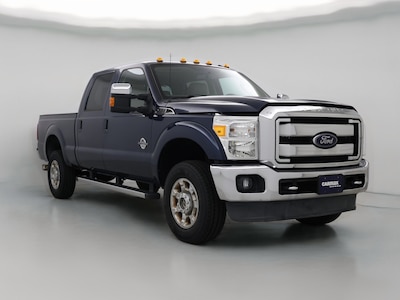 Blue 2016 Ford F350 Lariat