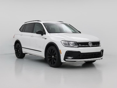 White 2021 Volkswagen Tiguan SE R-Line Black