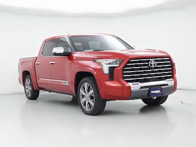 Red 2022 Toyota Tundra Hybrid Capstone