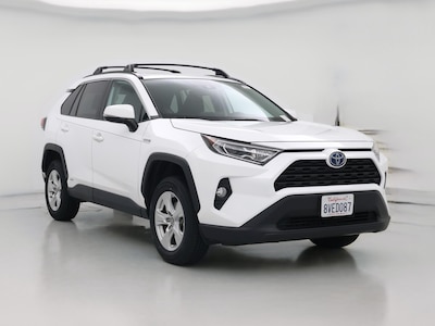 White 2021 Toyota RAV4 Hybrid XLE
