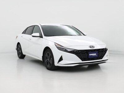 White 2023 Hyundai Elantra Hybrid Blue