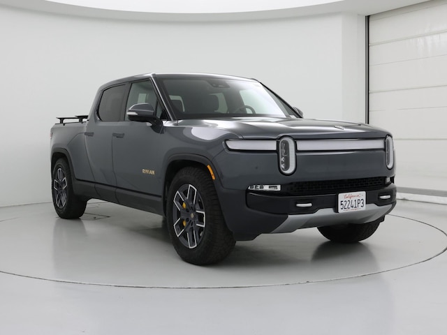 Gray 2022 Rivian R1T Adventure Crew Cab AWD Pickup Truck All-Wheel Drive Automatic