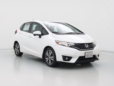 White 2015 Honda Fit EX