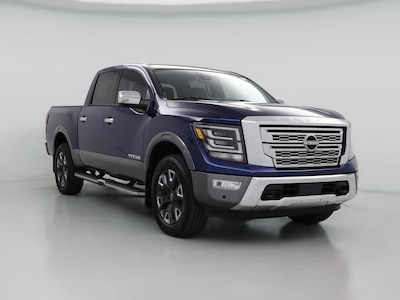 Blue 2023 Nissan Titan Platinum Reserve