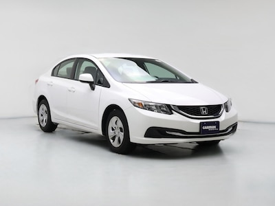 White 2013 Honda Civic LX