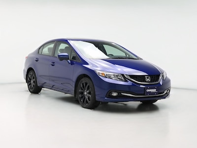 Blue 2015 Honda Civic EX-L