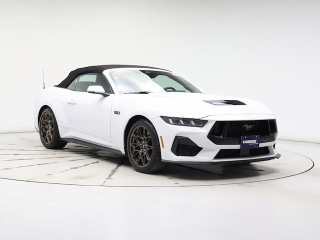 White 2024 Ford Mustang GT Premium Convertible RWD Convertible Rear-Wheel Drive Automatic