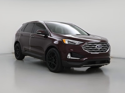 Red 2020 Ford Edge Titanium