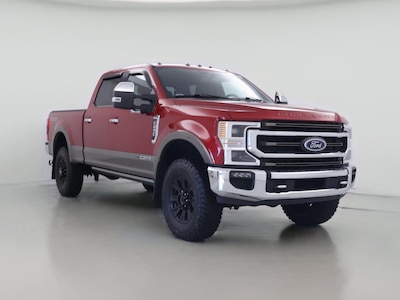 Red 2021 Ford F250 King Ranch