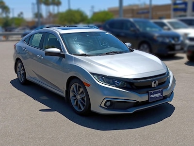 Silver 2019 Honda Civic EX