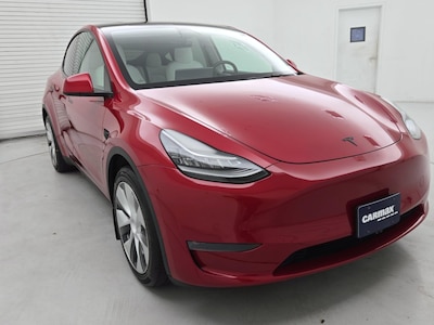 Red 2021 Tesla Model Y Long Range